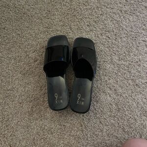 Mix no 6 Black Slide Sandals